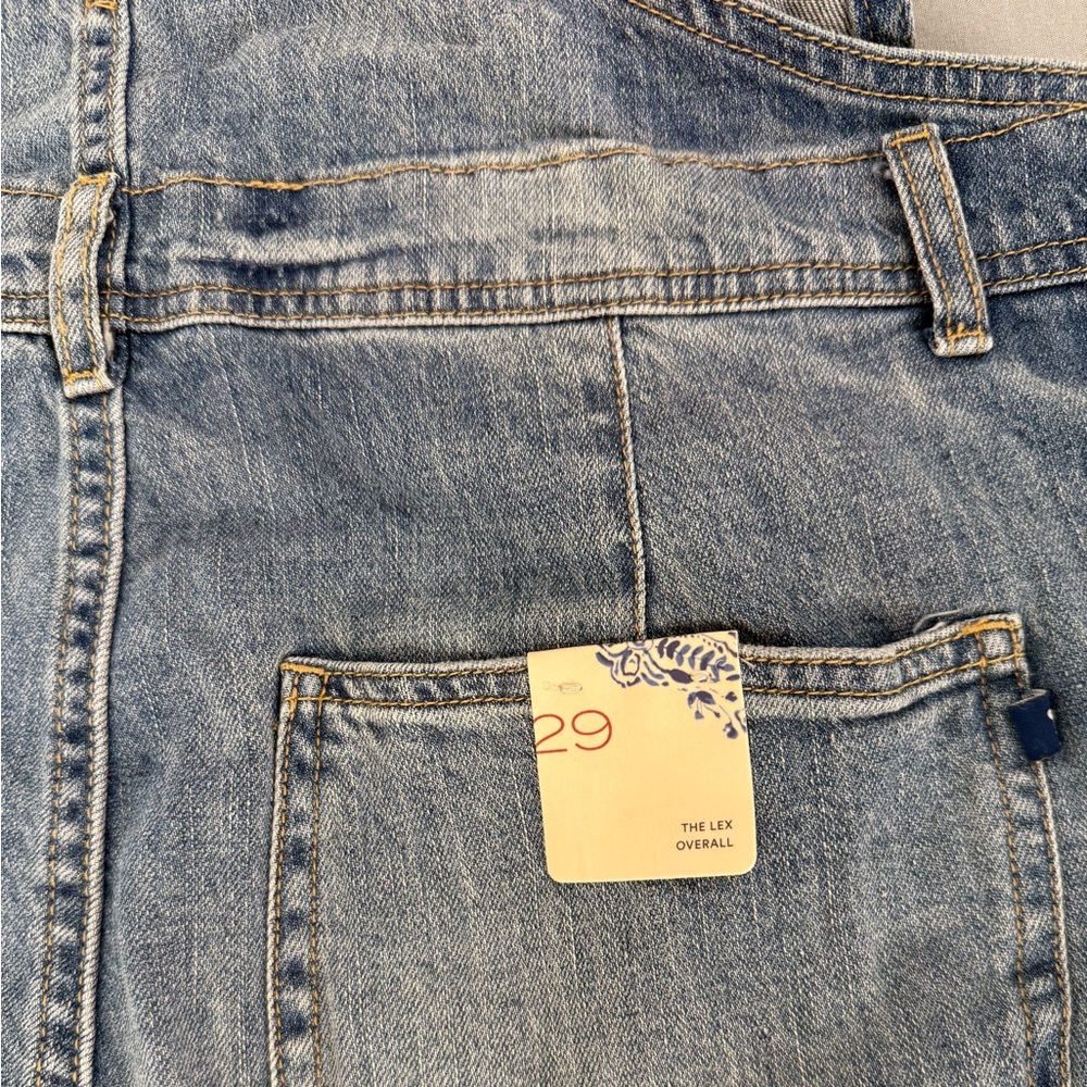 Anthropologie Denim Overalls Pilcro Jean Overalls The Lex Distressed Size 29 NWT - Picture 14 of 16